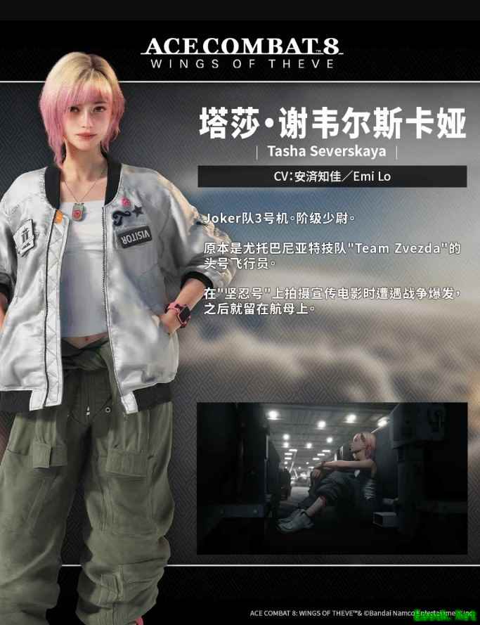 皇牌空战8:希孚之翼2026年10月发售,公布新角色塔莎·谢韦尔斯卡娅设定