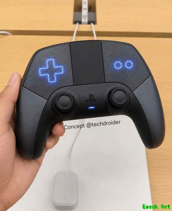 PS6手柄概念图曝光 主机玩家也能“搓玻璃”了