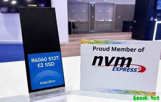 大普微展示EDSFF E2外形规格固态硬盘：512TB级超大容量