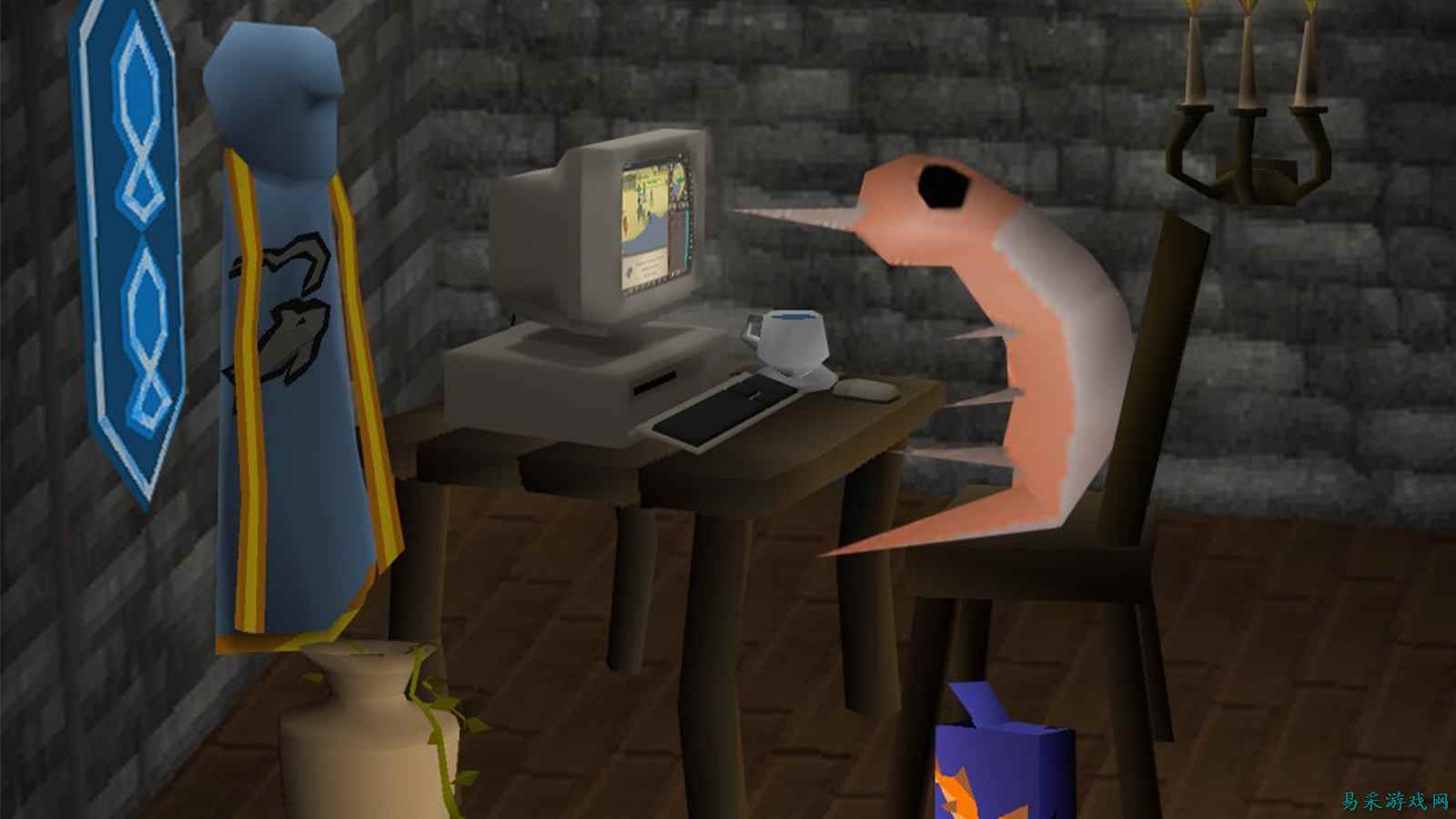 Old School Runescape 官方认证一名仅靠捕捉虾和鳀鱼将钓鱼等级升至 99 级的玩家