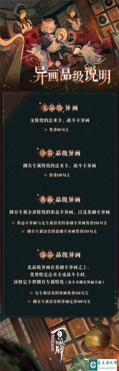 阴阳师百闻牌异画品级说明 异画屋迎来新升级