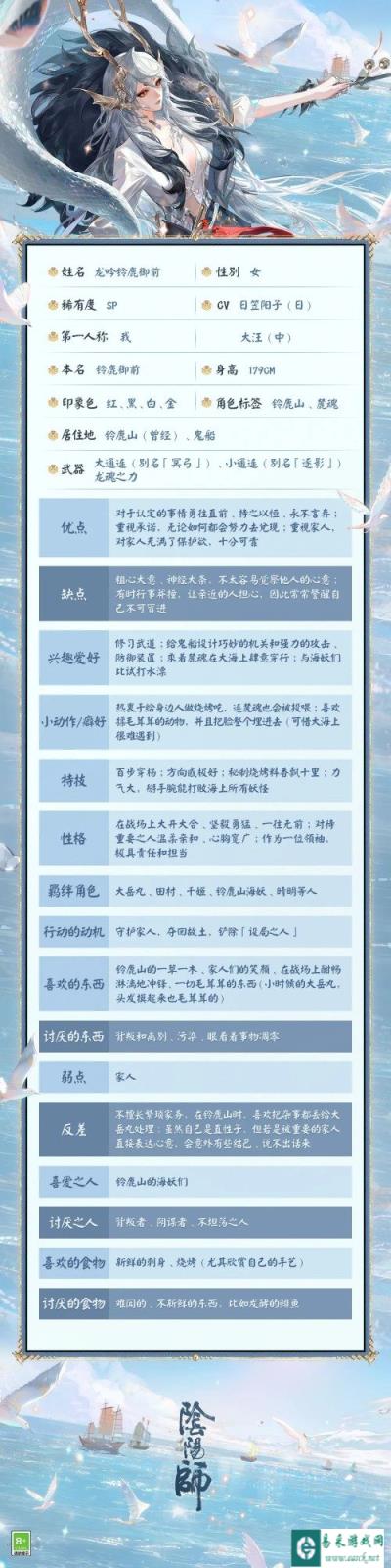 阴阳师SP式神龙吟铃鹿御前独家档案公开