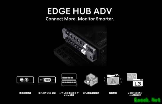 联力EDGE Hub ADV发布 可监控12V-2×6供电温度 超标自动关机