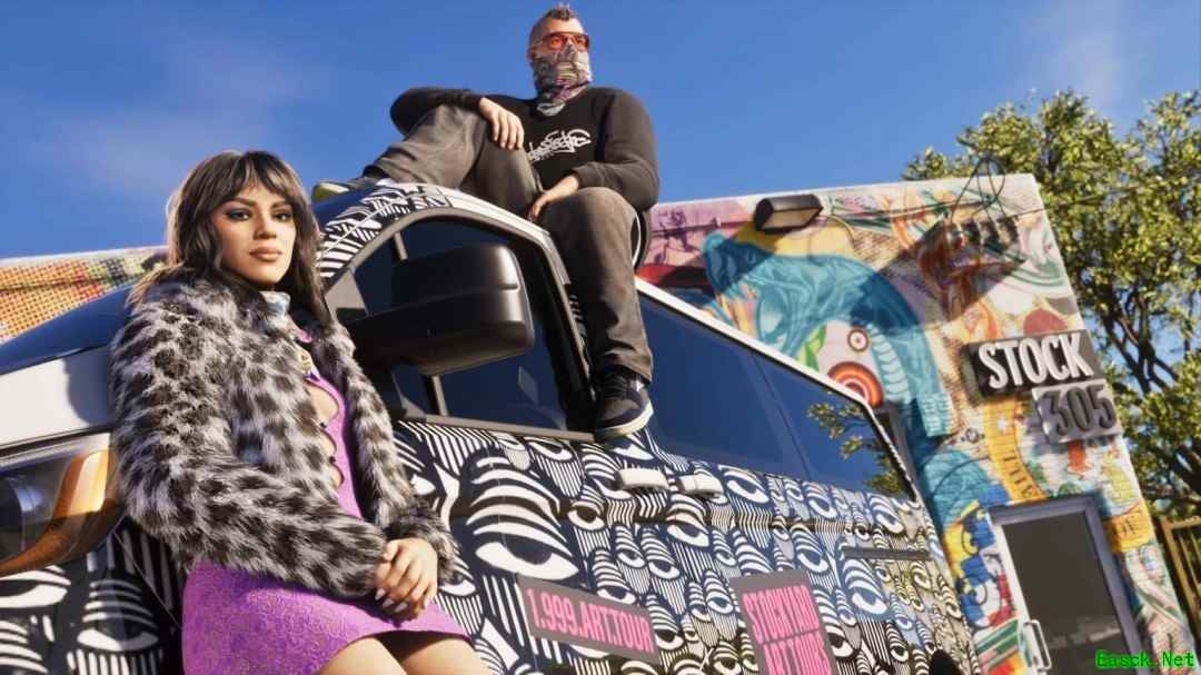 GTA6新画面曝光:杰森与露西亚日常场景同框及造型细节首度公开