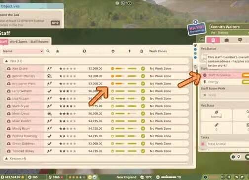 动物园之星2员工不开心怎么办 调薪休息与工作区域管理攻略